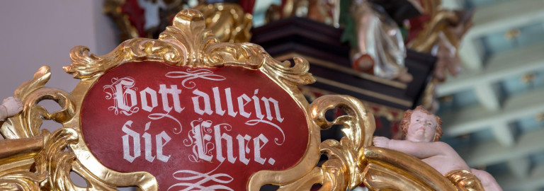 Kanzel Gott allein die Ehre