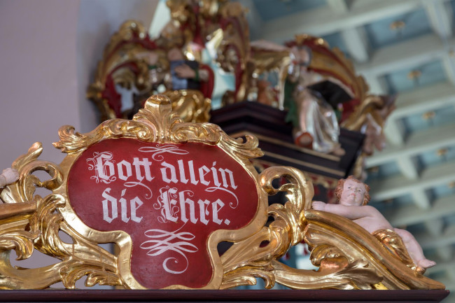 Kanzel Gott allein die Ehre