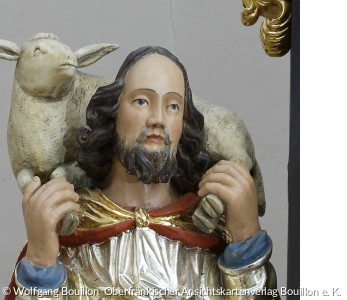 Jesus als guter Hirte am Altar